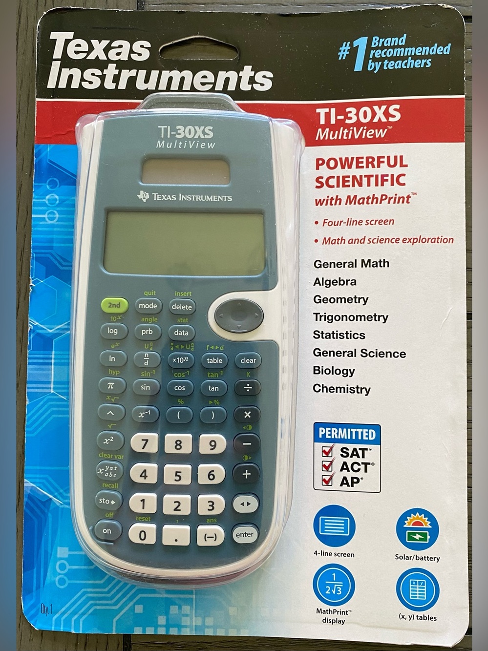 Texas Instruments scientific calculator TI-30XS